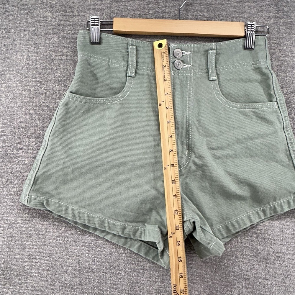 Levi's High Waist Mom Shorts Women Size 26 Green Casual Summer - Picture 7 of 9
